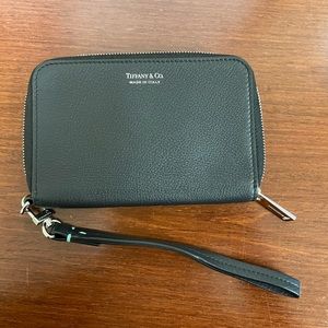 Tiffany & Co. black wristlet